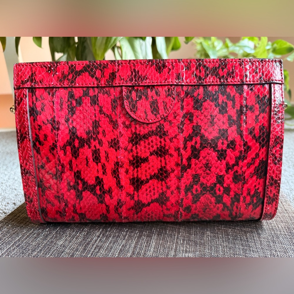 Gucci Ophidia Red Python Shoulder Bag - Picture 3 of 11